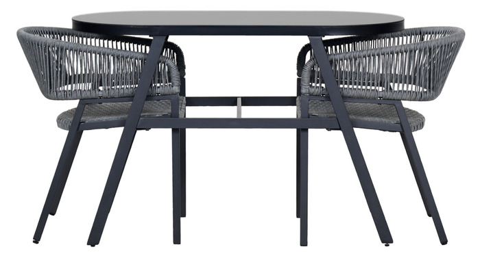 Balkongsett Chicago svart - Sunlife®